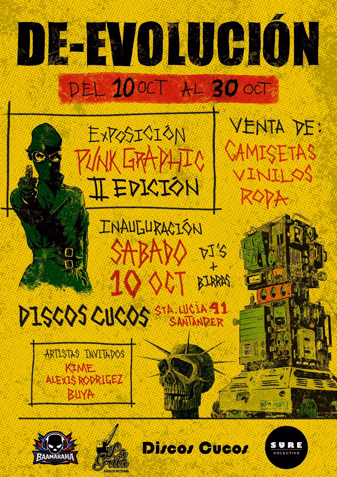 Cartel de Punk Graphics II — De-Evolución